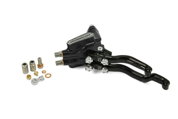 DUO MASTER CYLINDER COMPLETE – BLACK – L/H