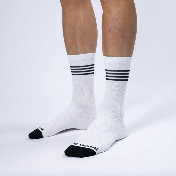 THE VANDAL PERFORMANCE SOCK STRIPES WHITE 36-42