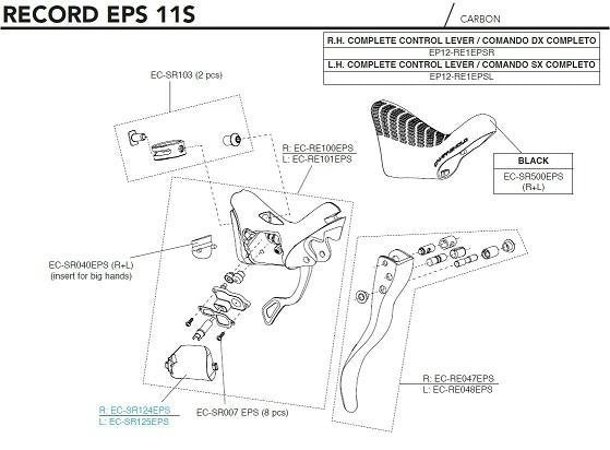 COMPL. RIGHT EP-BRAKE LEVER REC EPS