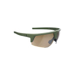 SPORTS GLASSES COMET AMBER FLASH MIRROR MATT OLIVE GREEN